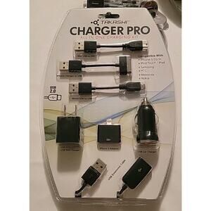 Takashi Charger Pro All-in-One USB Charger Kit 8 Pieces Accessories